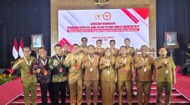 Wali Kota Makassar, Munafri Arifuddin, menghadiri Sarasehan Kebangsaan yang diselenggarakan oleh Badan Pembinaan Ideologi Pancasila (BPIP) pada Senin (20/05/2025), bertempat di Ruang Nusantara IV, Gedung MPR RI, Jakarta Pusat.(FOTO:HUMAS PEMKOT)