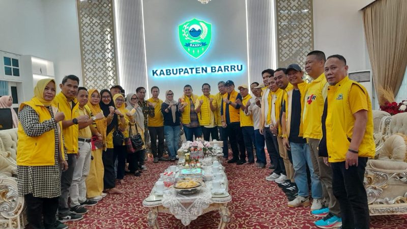 Bakal calon ketua DPW Golkar, Ketua DPD II Golkar Makassar, Munafri Arifuddin kian aktif melakukan konsolidasi dengan pengurus daerah. (FOTO:IST)