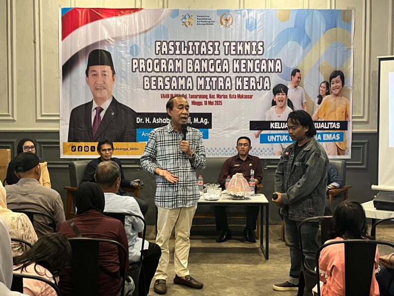 Anggota DPR RI Komisi IX, Dr. H. Ashabul Kahfi, M.Ag, melaksanakan kegiatan Sosialisasi Teknis Program Bangga Kencana, bersama Badan Kependudukan dan Keluarga Berencana Nasional (BKKBN) Provinsi Sulawesi Selatan dan Dinas OPDKB Kota Makassar, sosialisasi ini digelar dengan tema 